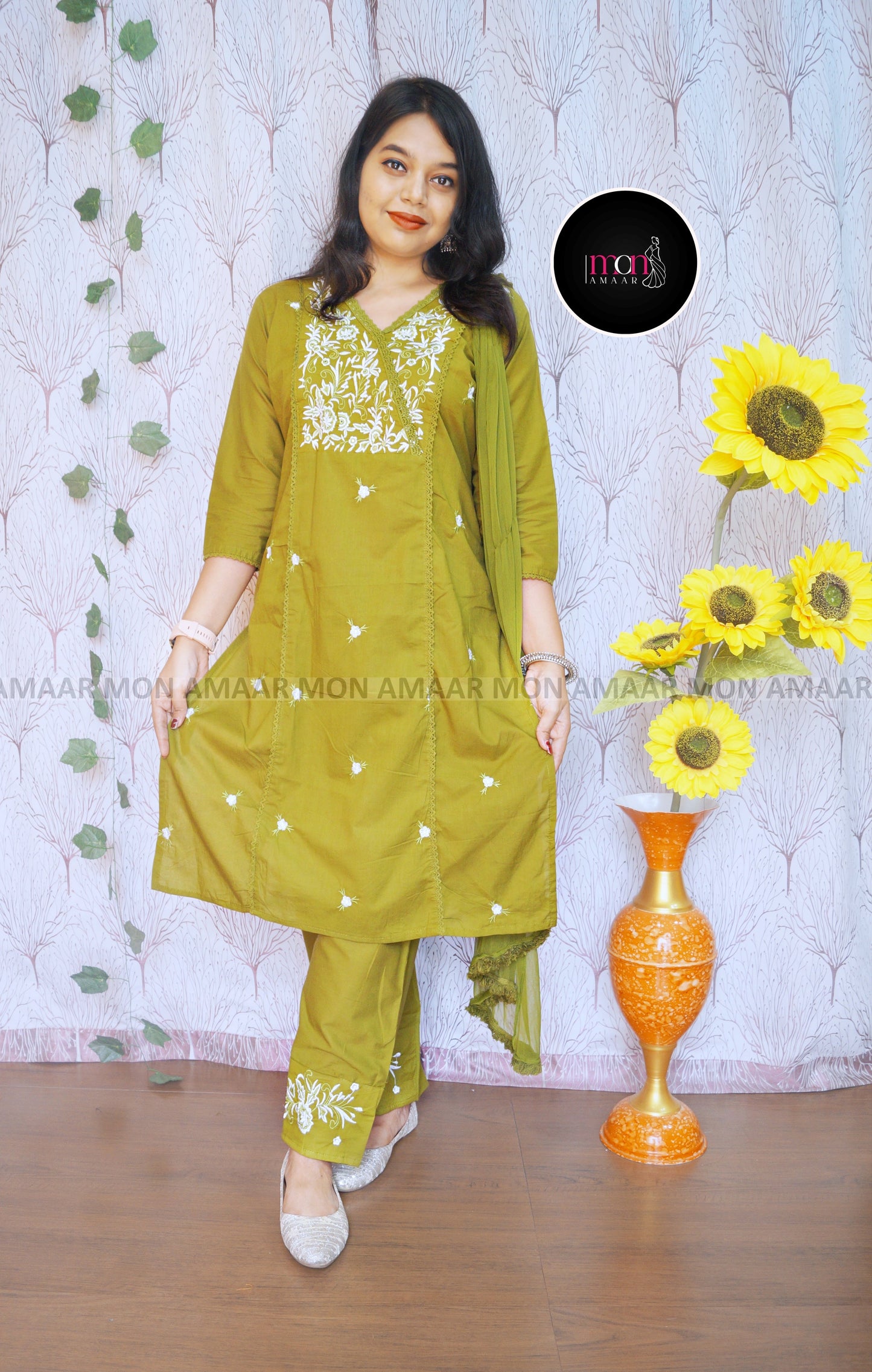 Special Occasion Cotton Kurti Set