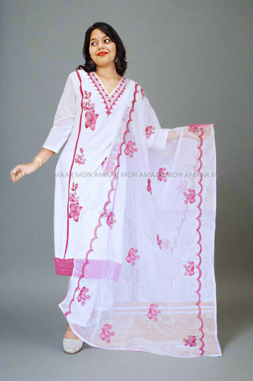 Desi Sweetness -Cotton Kurti Set