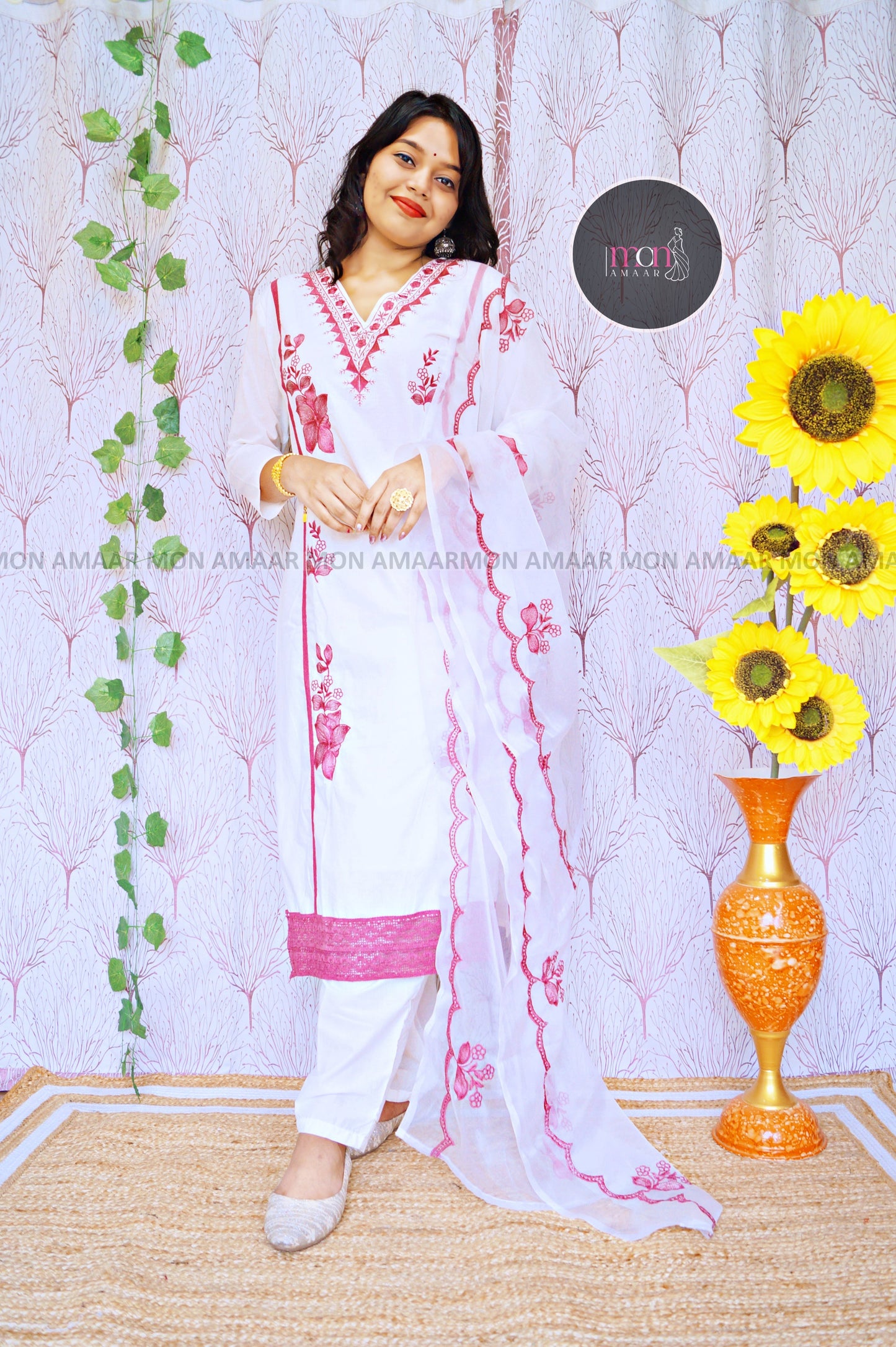 Desi Sweetness -Cotton Kurti Set