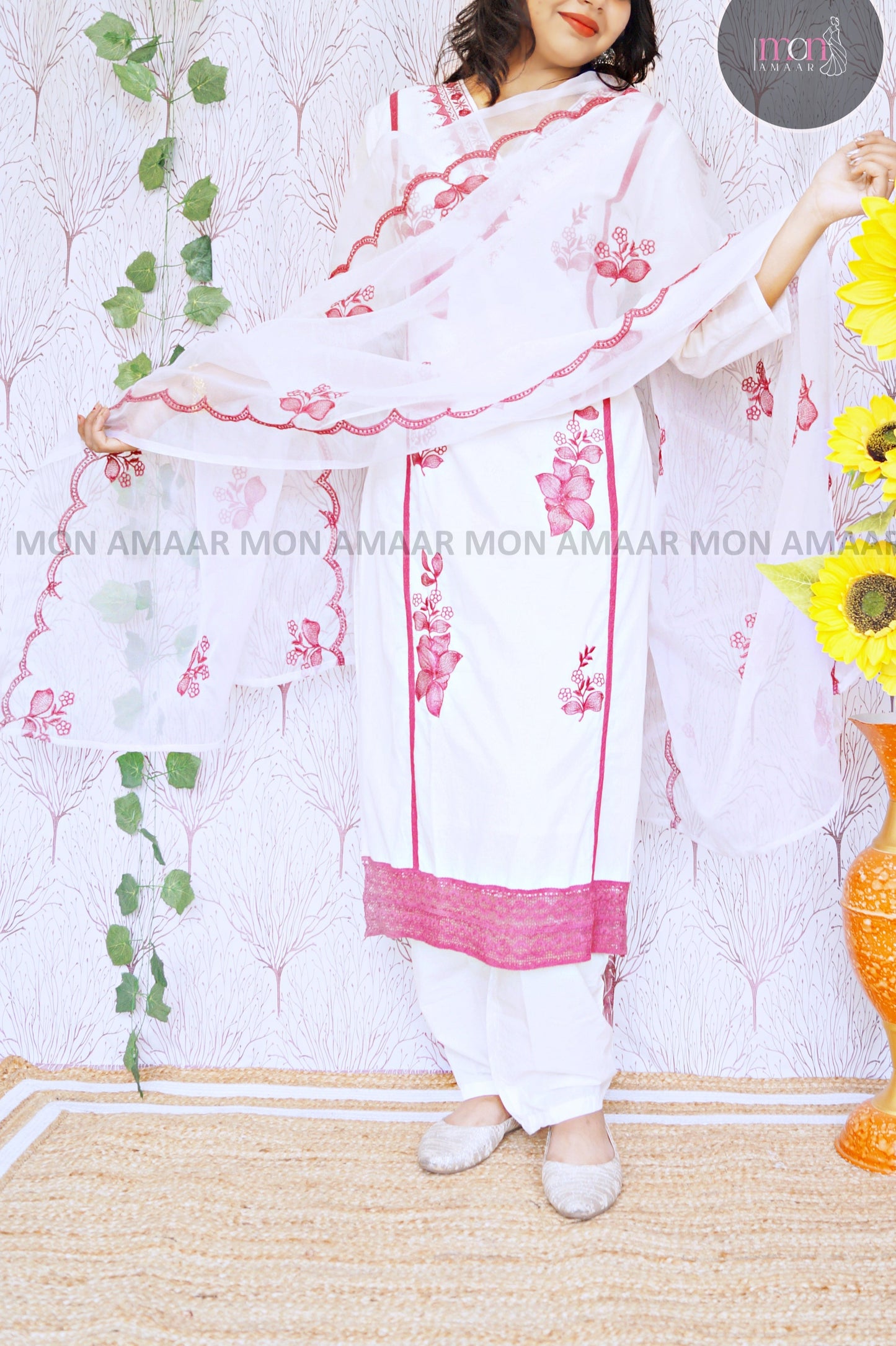 Desi Sweetness -Cotton Kurti Set