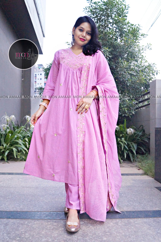 Dreamy Allure-Cotton Kurti Set