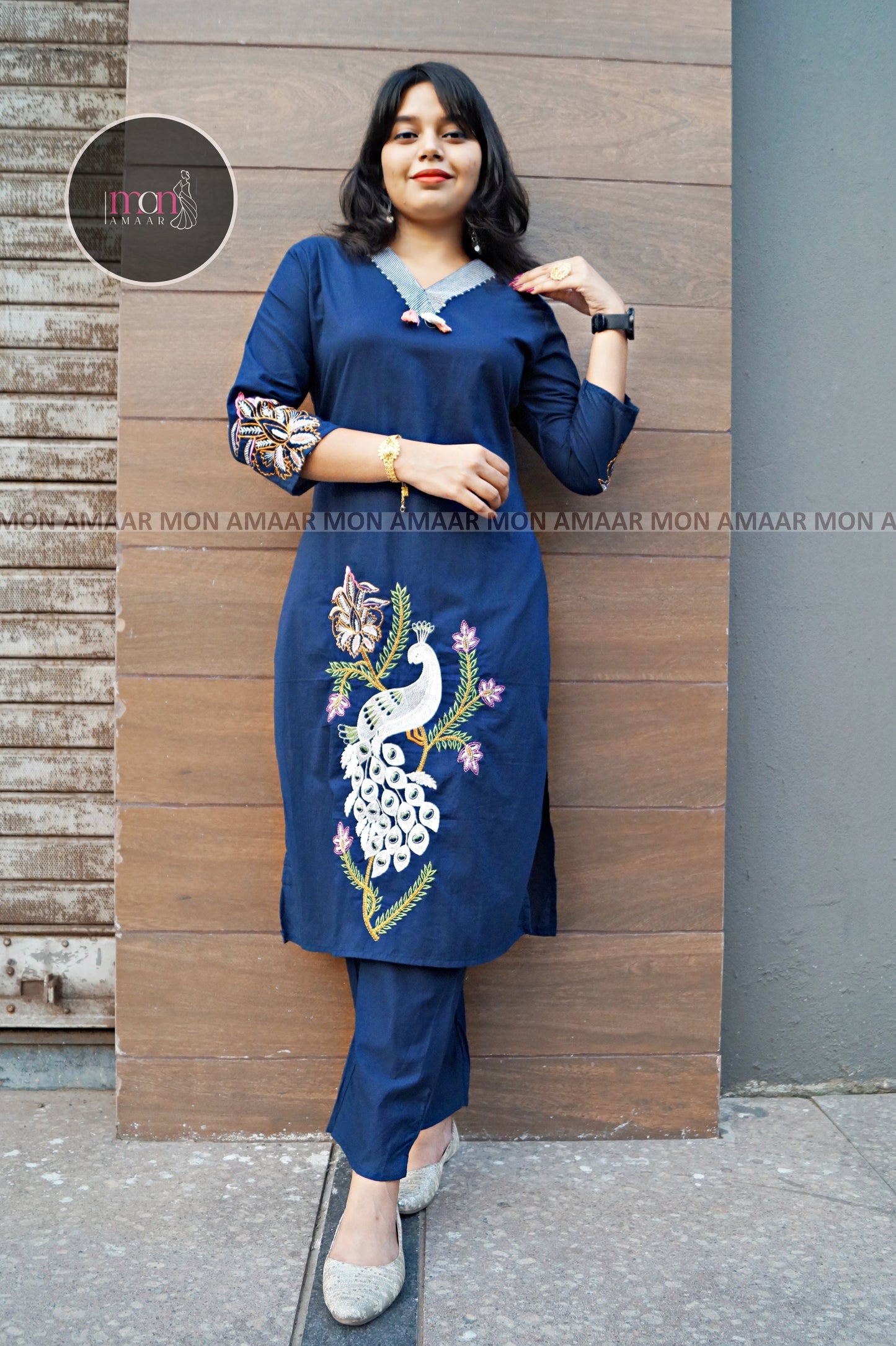 The National Bird- Cotton Kurti Set