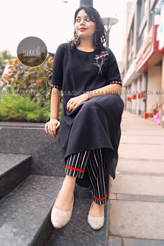 Elegance Choice -Cotton Kurti Set