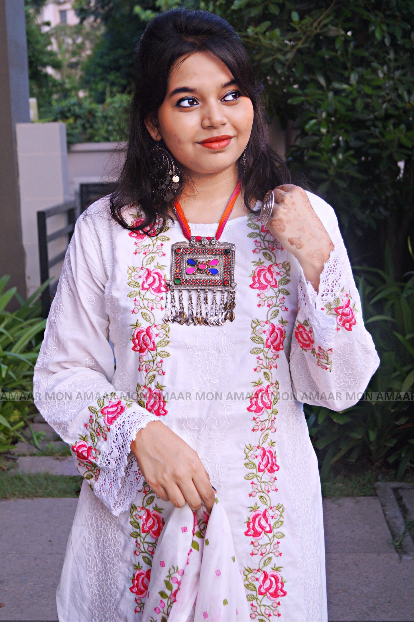 Flower Of Confidence- Cotton Kurti Set