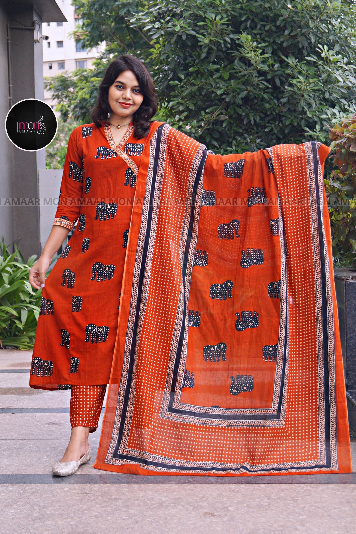 Urban Jungle -Cotton Kurti Set