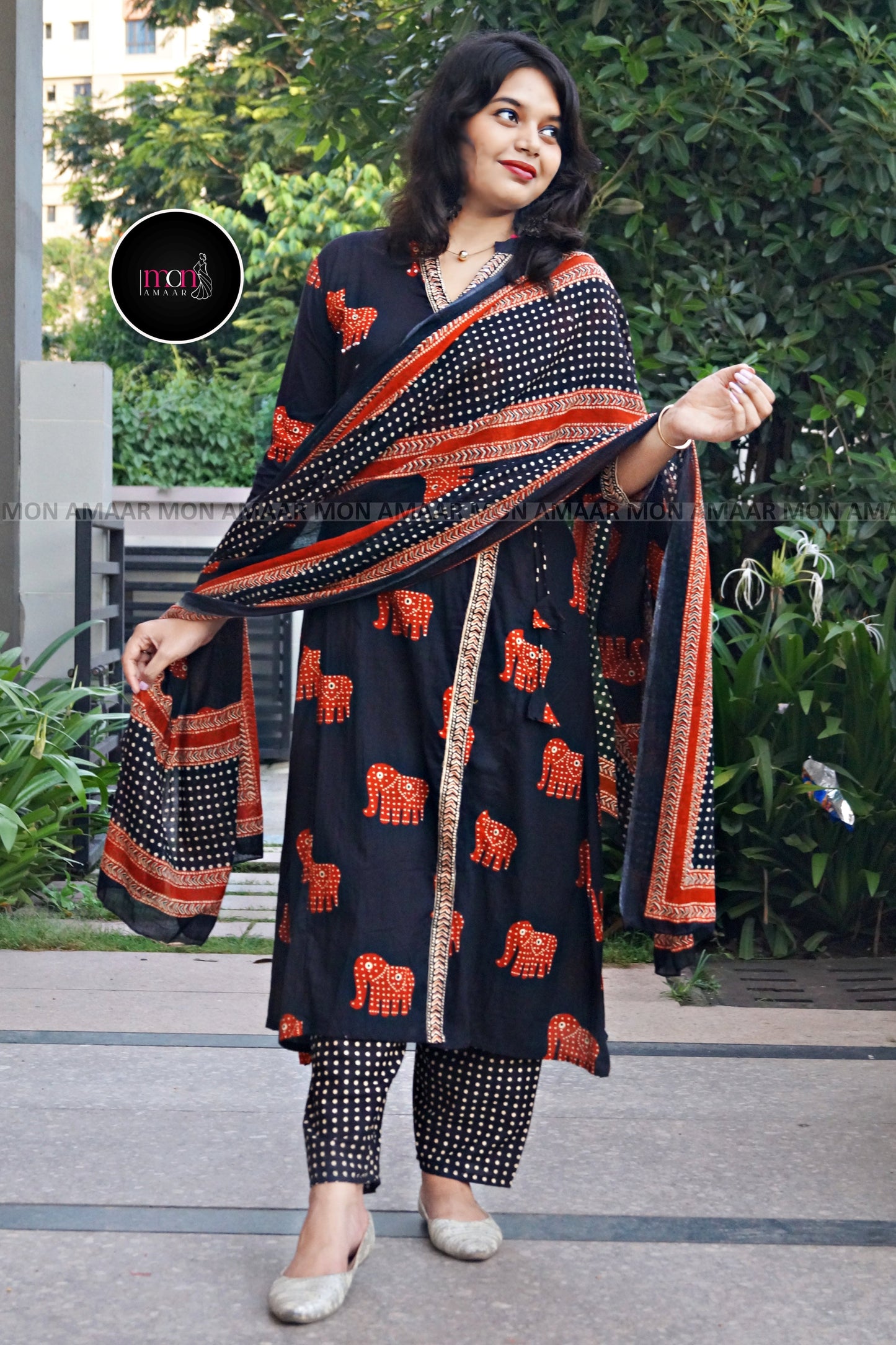 Urban Jungle -Cotton Kurti Set