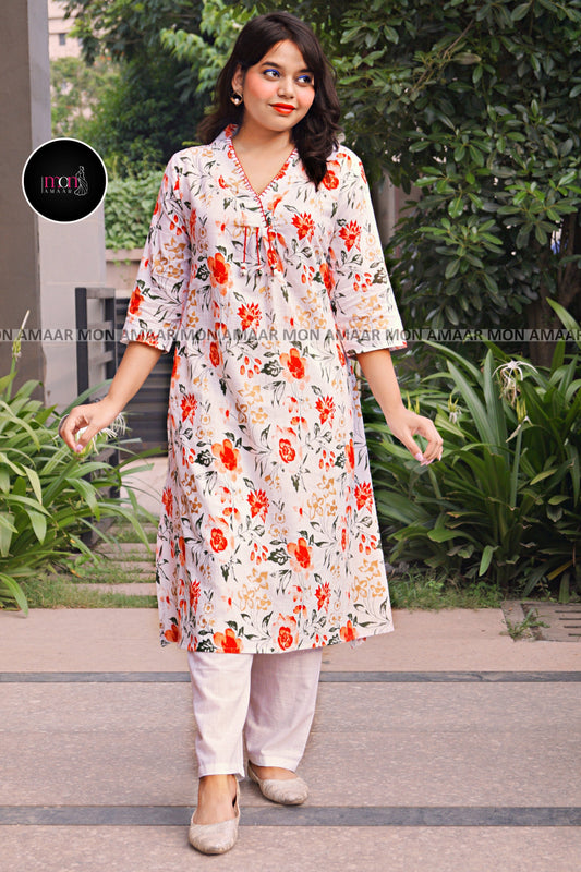 Indie Beat -Cotton Kurti Set