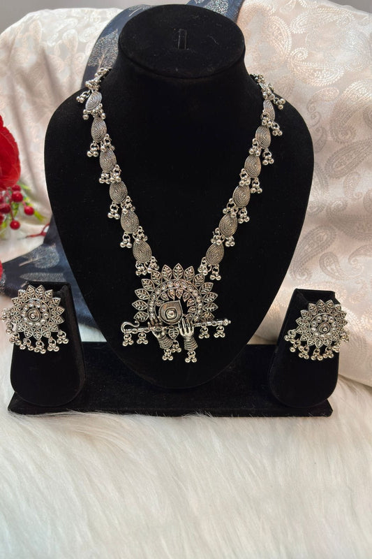 Lord Krishna Flute Inspired -Necklace Set