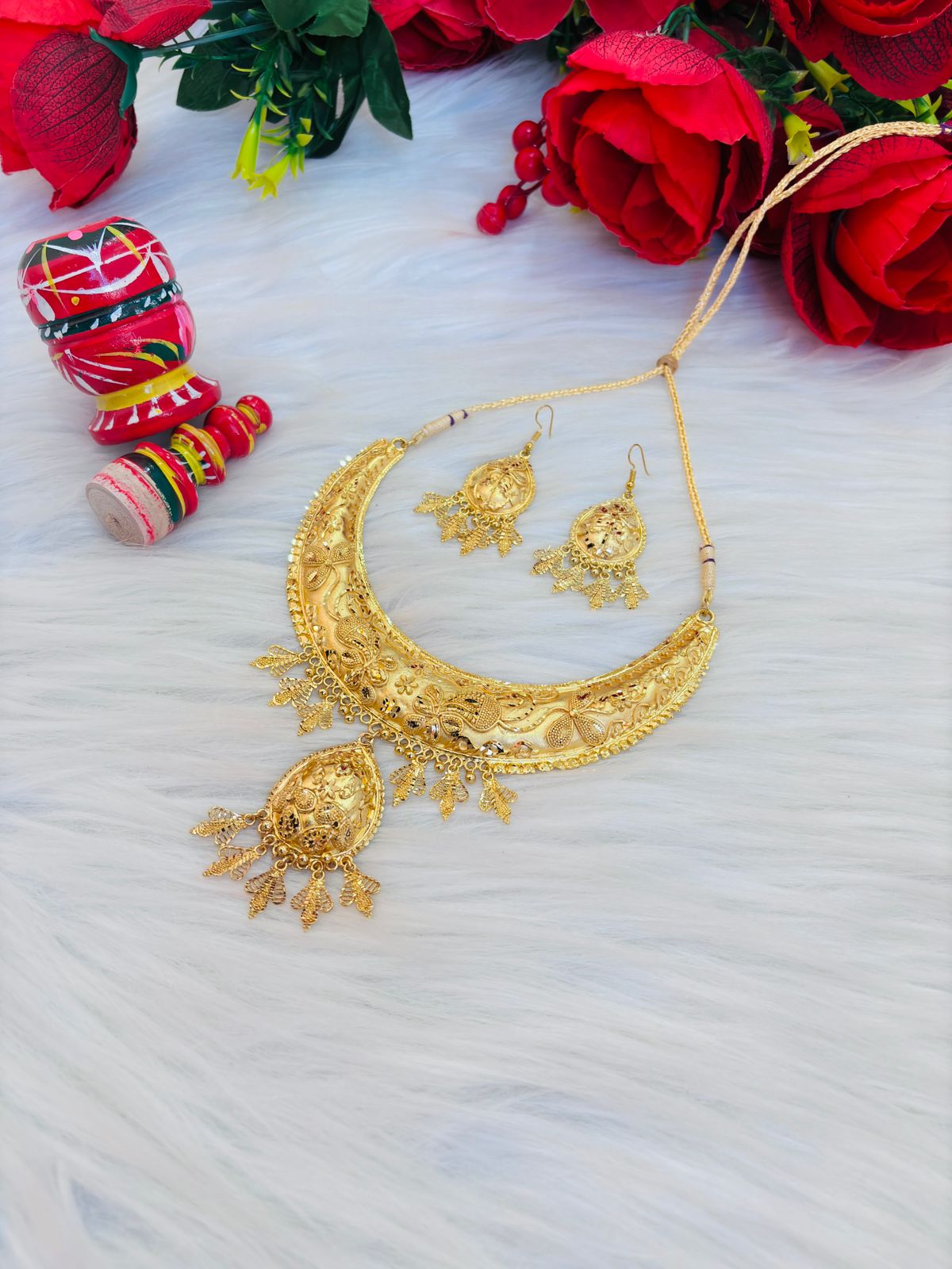 Unique Style- Gold Plated Necklace Set