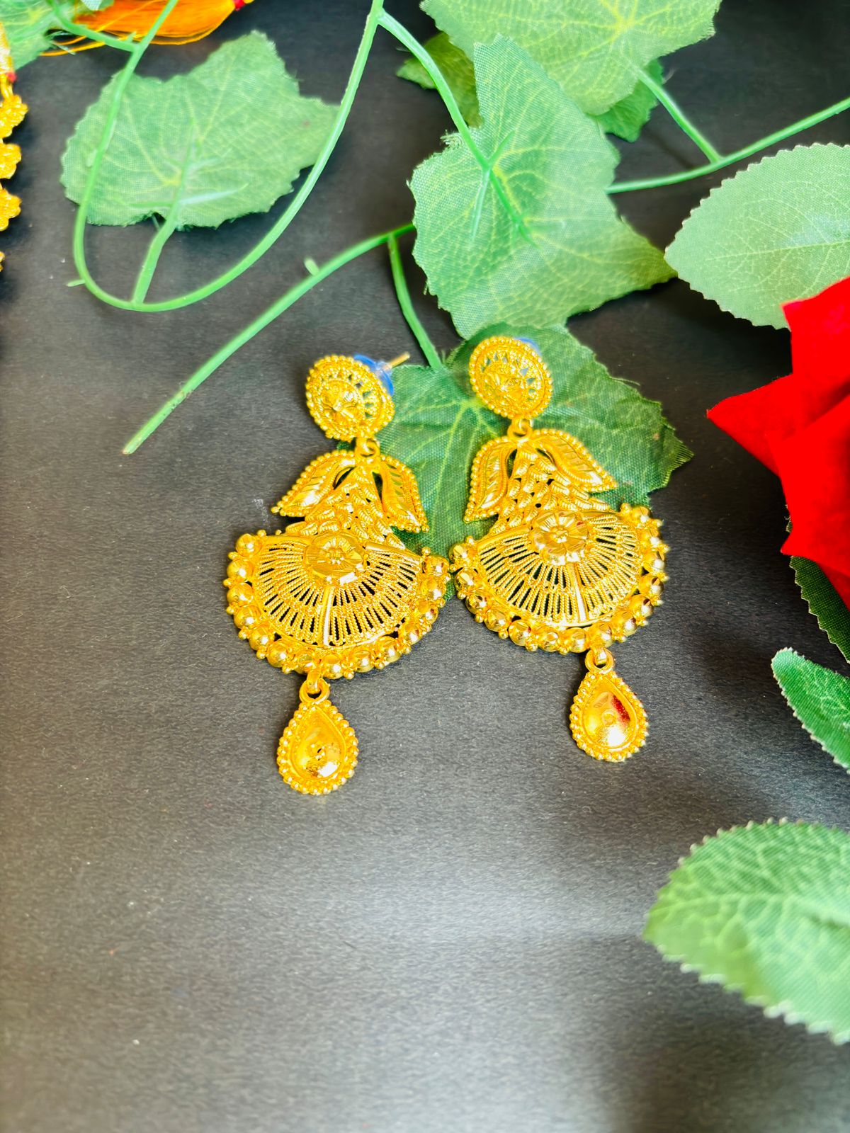 Prakriti - Gold Plated Long Necklace Set