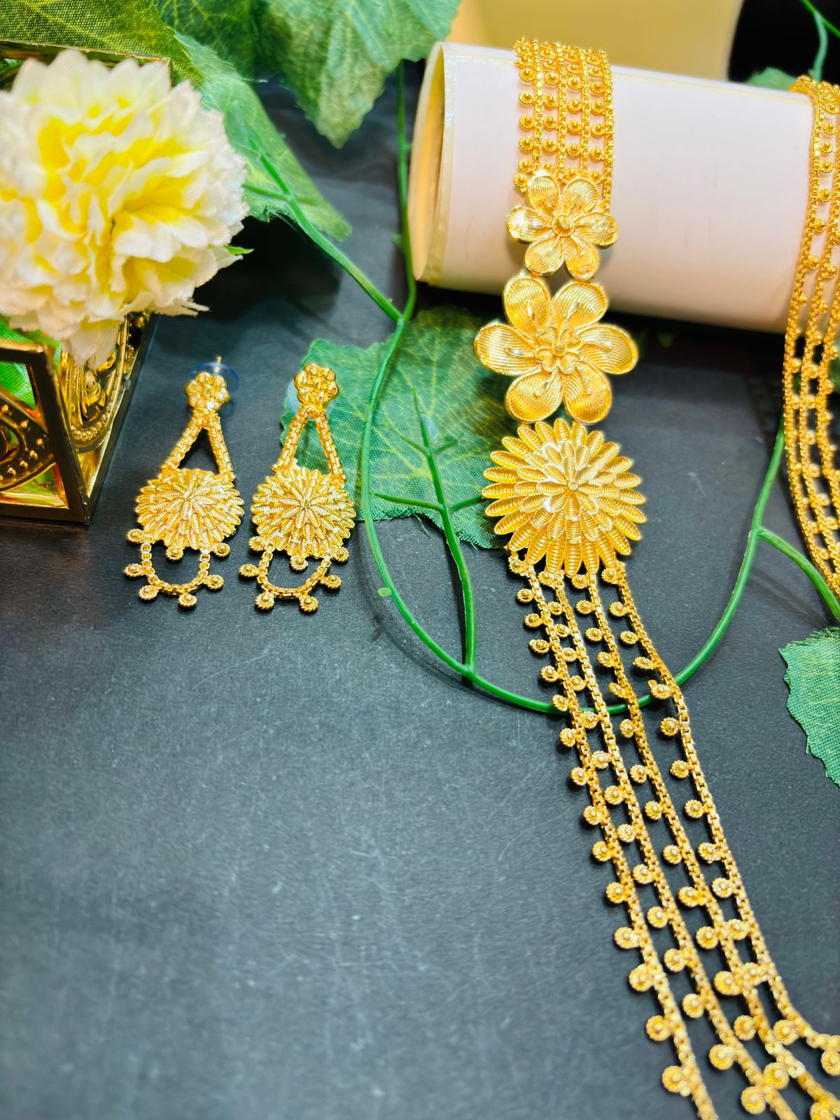 Hiranmayi Gold Plated Lahori Necklace Set