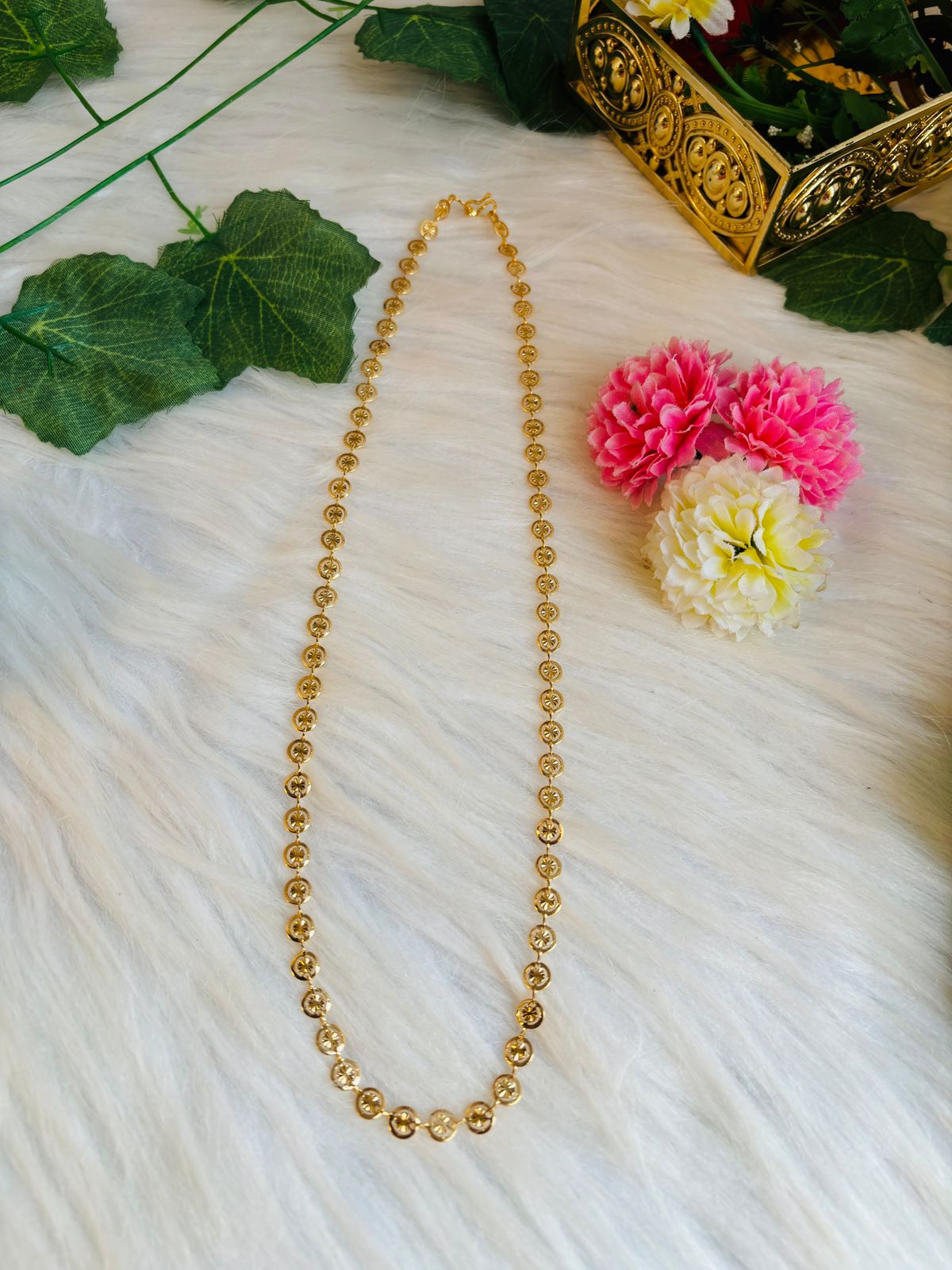 Simple Look-Gold Plated Chain