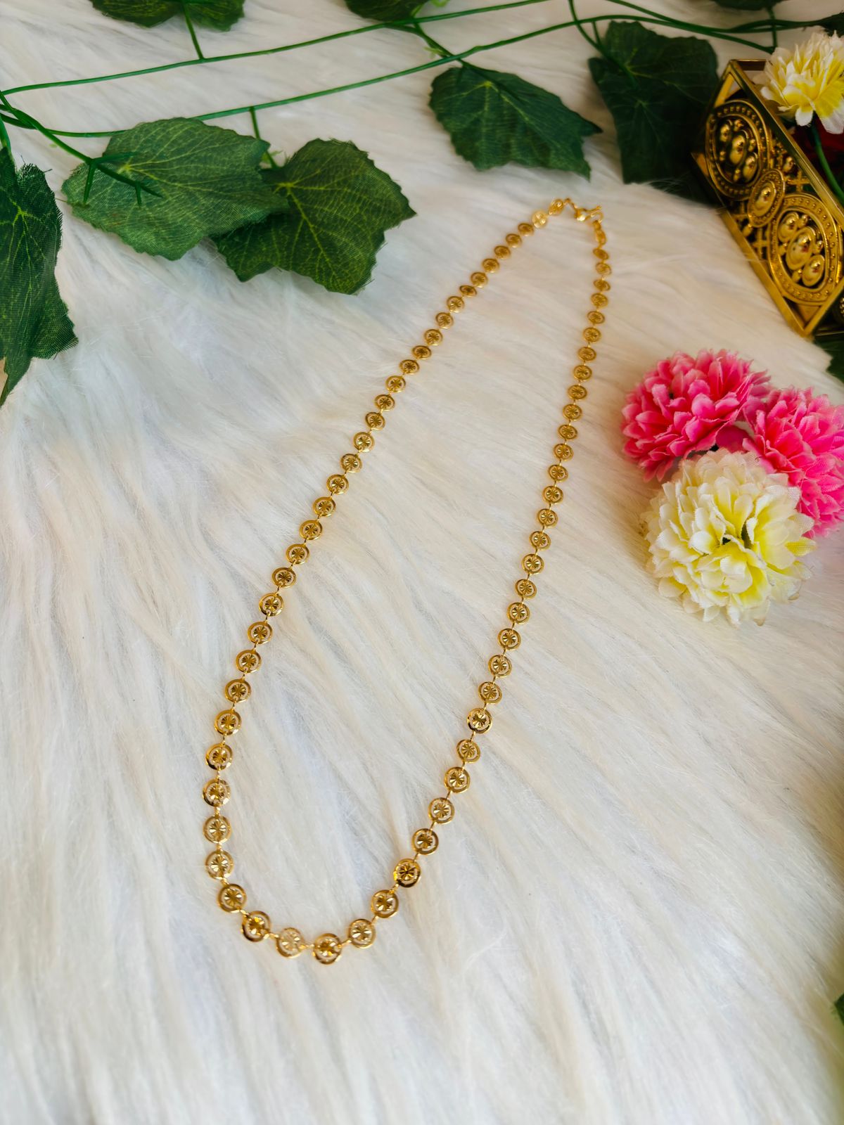 Simple Look-Gold Plated Chain