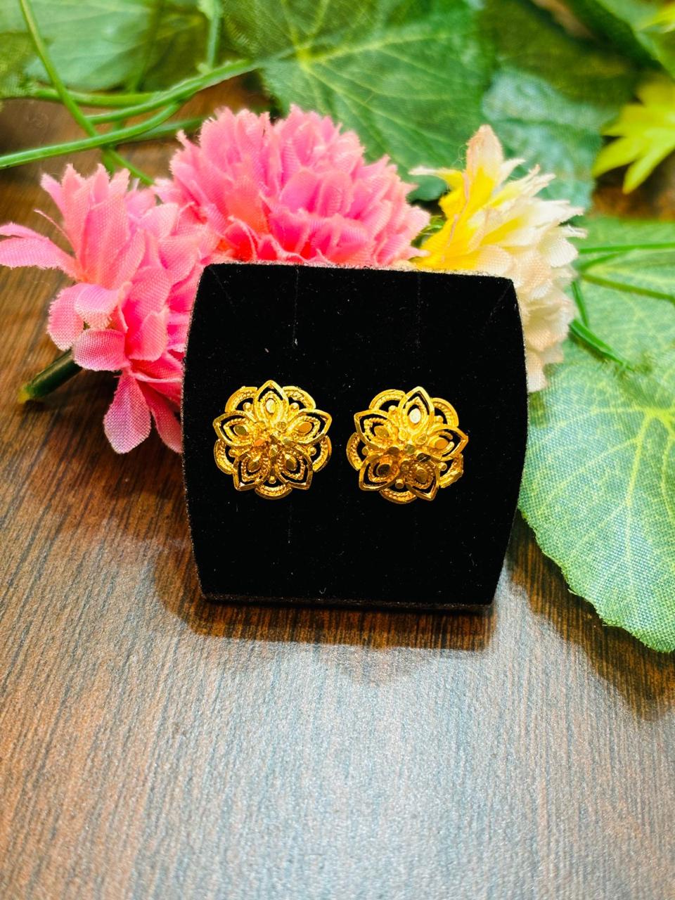 Perfectly Fine  Gold Plated Earrings