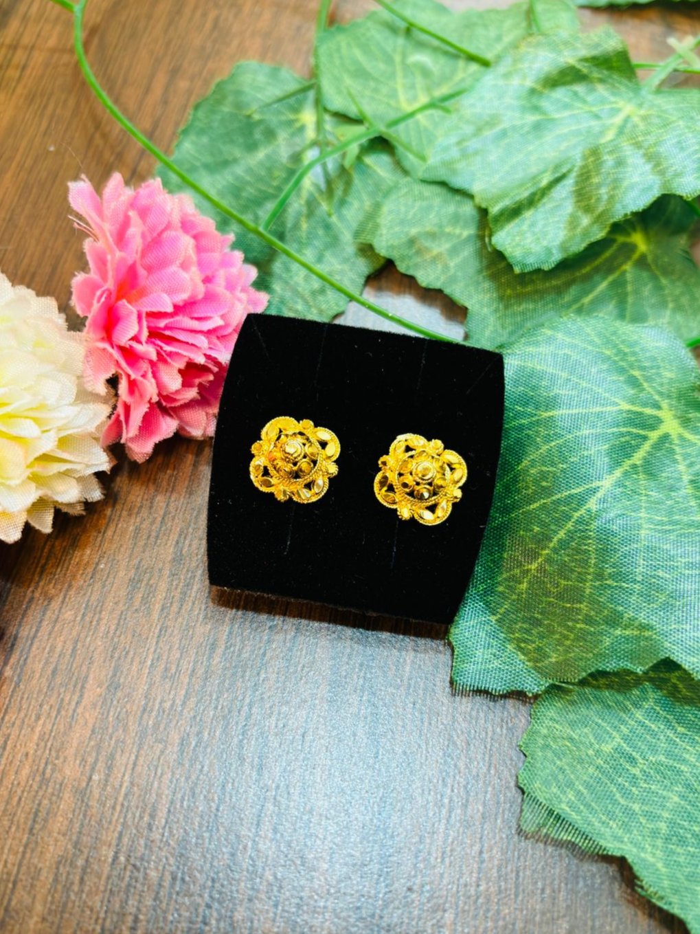 Refreshing Look-  Gold Plated Earrings