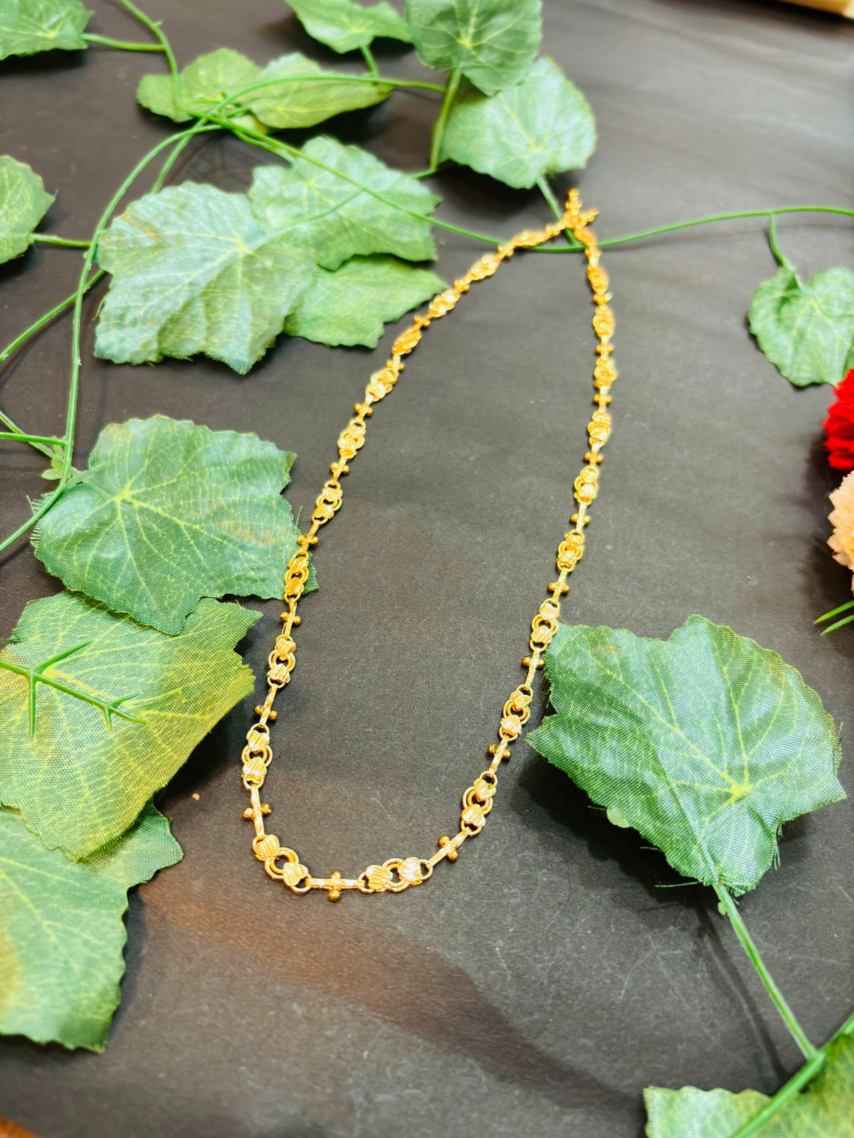 Experience The Luxury - Golden Plated Chain