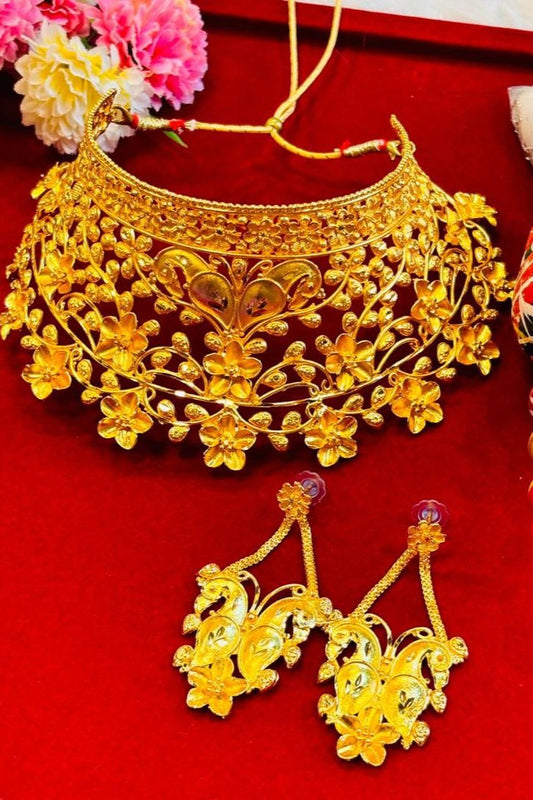 Chandrani Gold Plated Bridal Choker