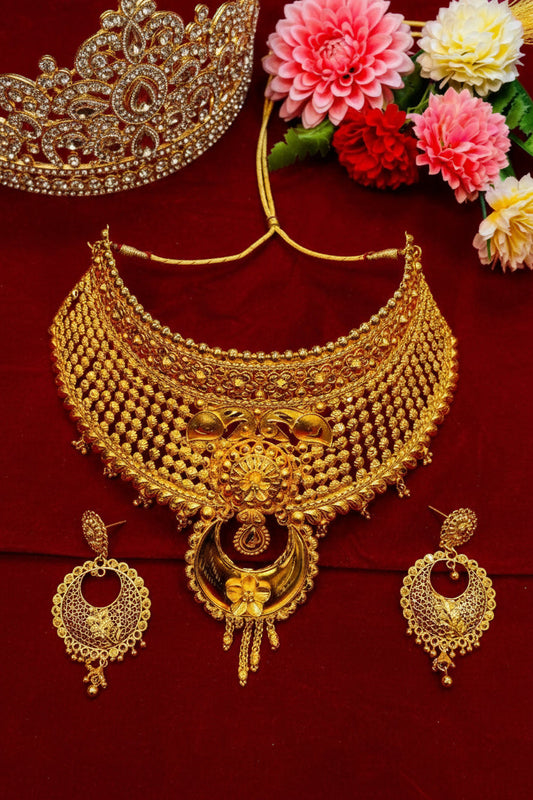 Kishori Gold Plated Bridal Choker Set