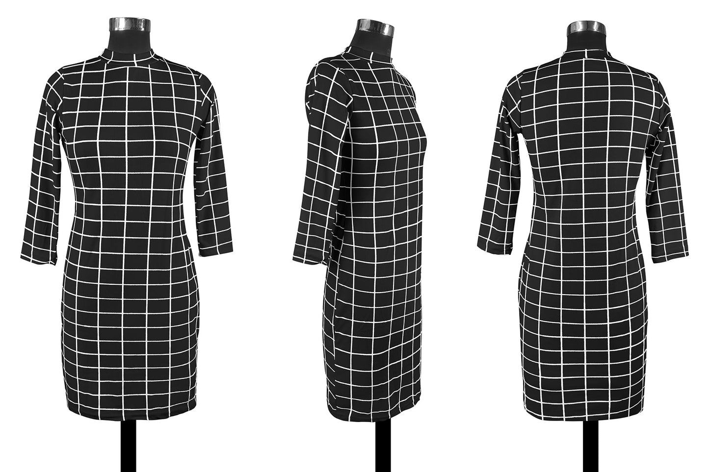 All Checked - Bodycon Dress