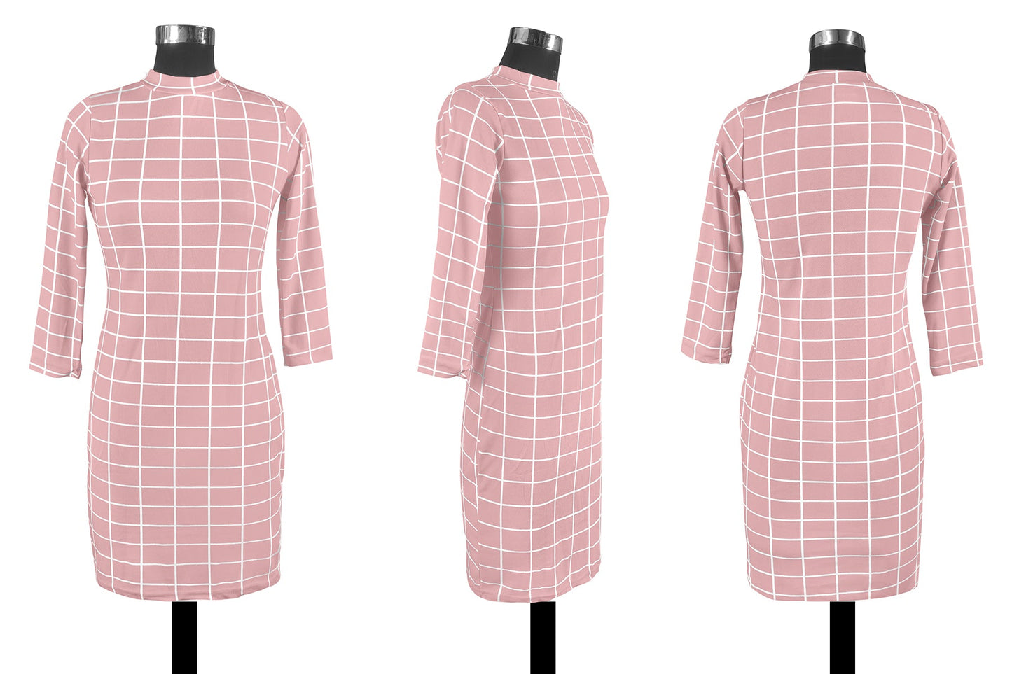 All Checked - Bodycon Dress