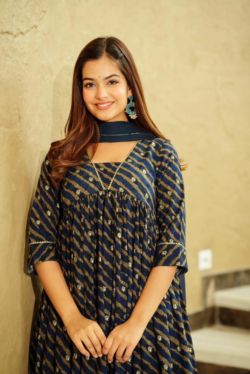 Blue Lahar- Lahariya Kurti Set