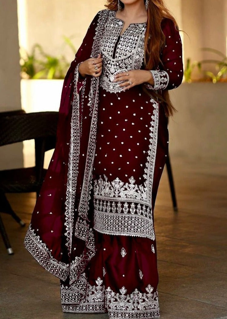 Happy Warbler- Gharara Kurti Set