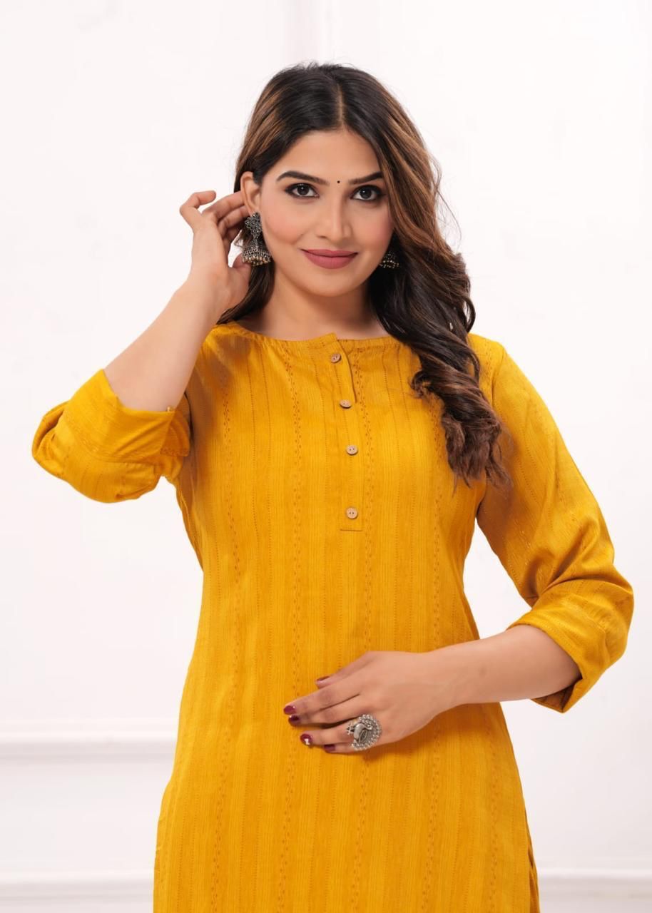 Hide & Seek Rayon Kurti Set