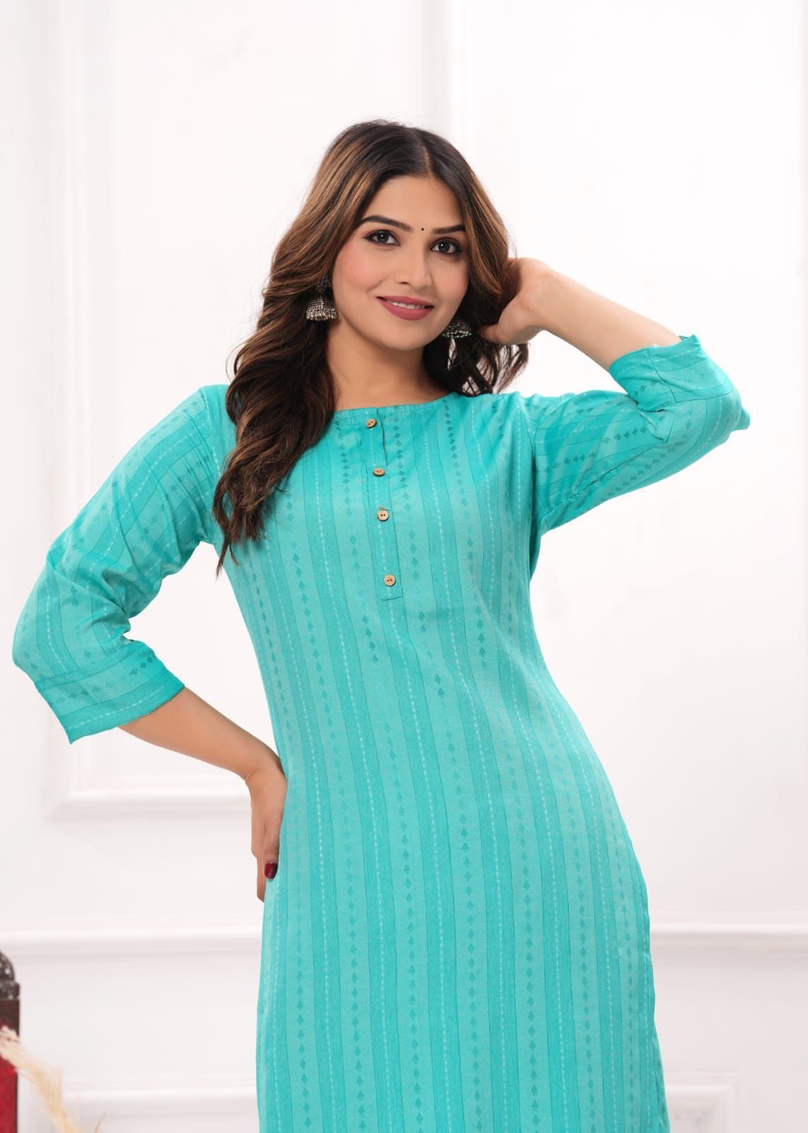 Hide & Seek Rayon Kurti Set