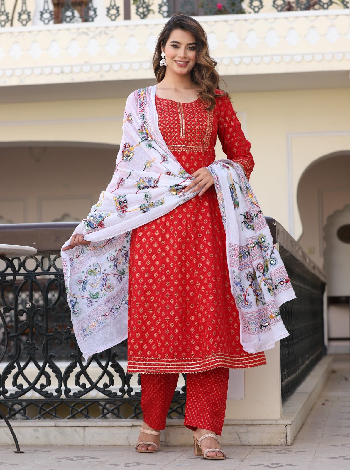 Weavers & Artists - Rayon Kurti Set