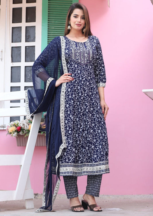 Colors Woven Rayon Kurti Set