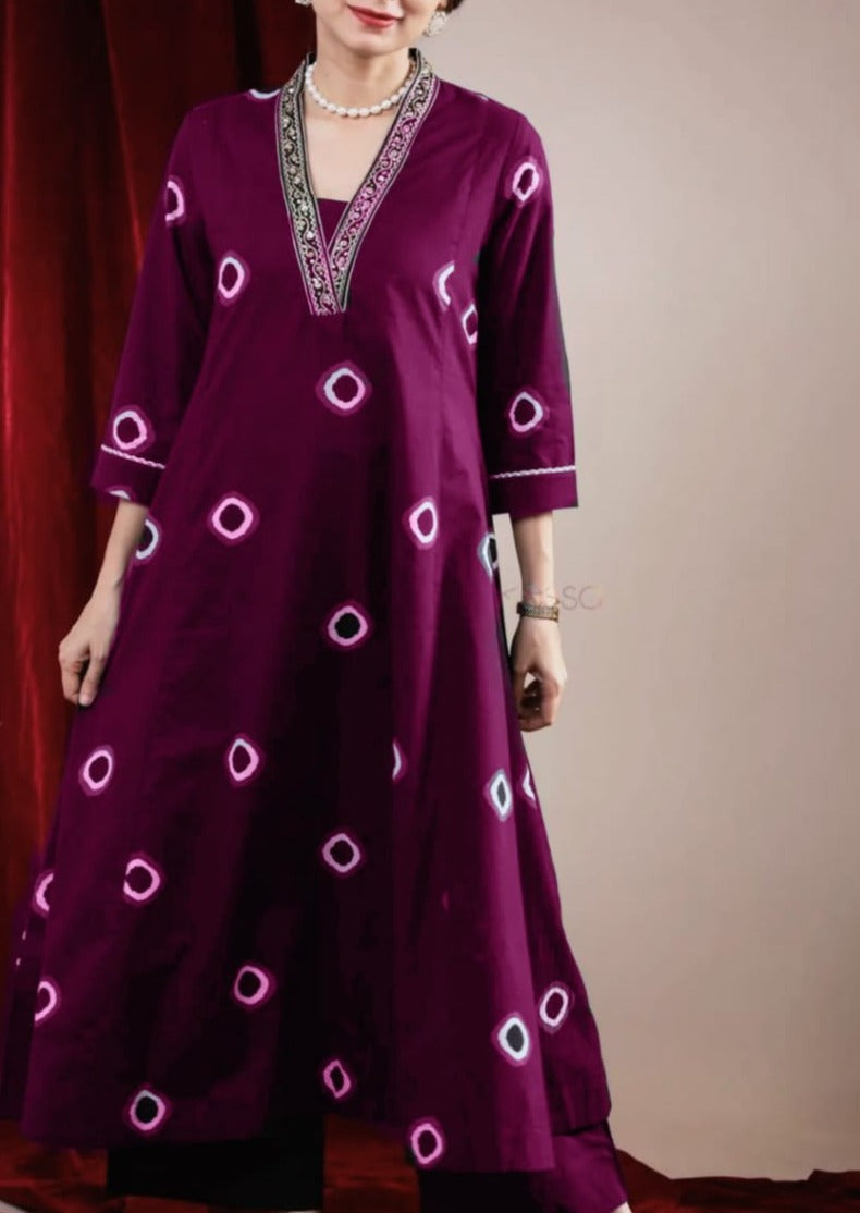 Summer Friendly Cotton Kurti Set