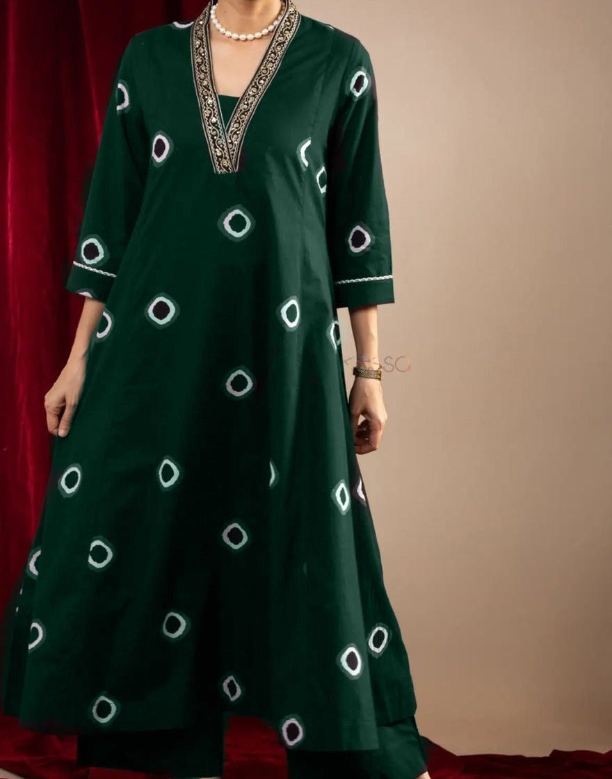 Summer Friendly Cotton Kurti Set