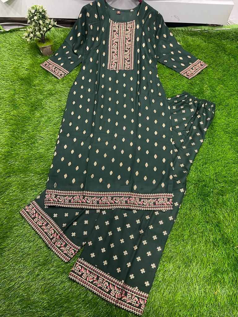 Believe In Beauty Rayon Kurti Set