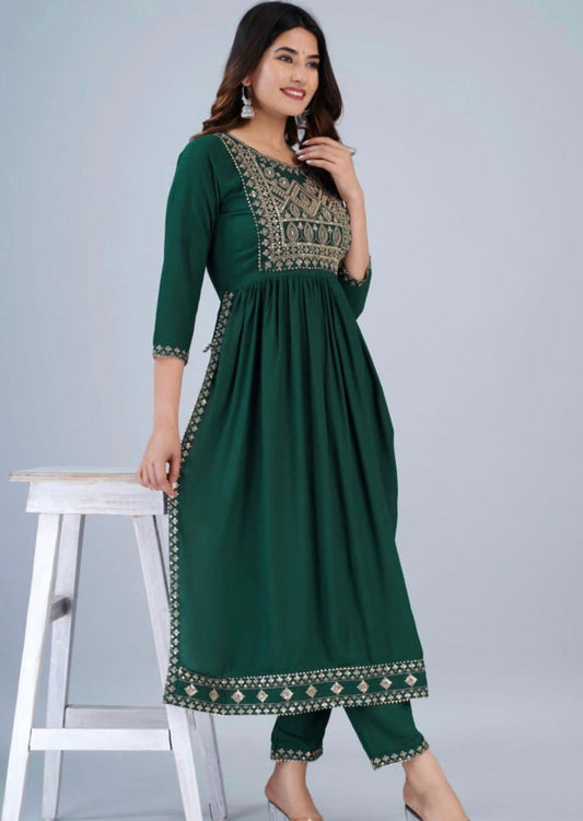 Bits Of Music Rayon Kurti Set