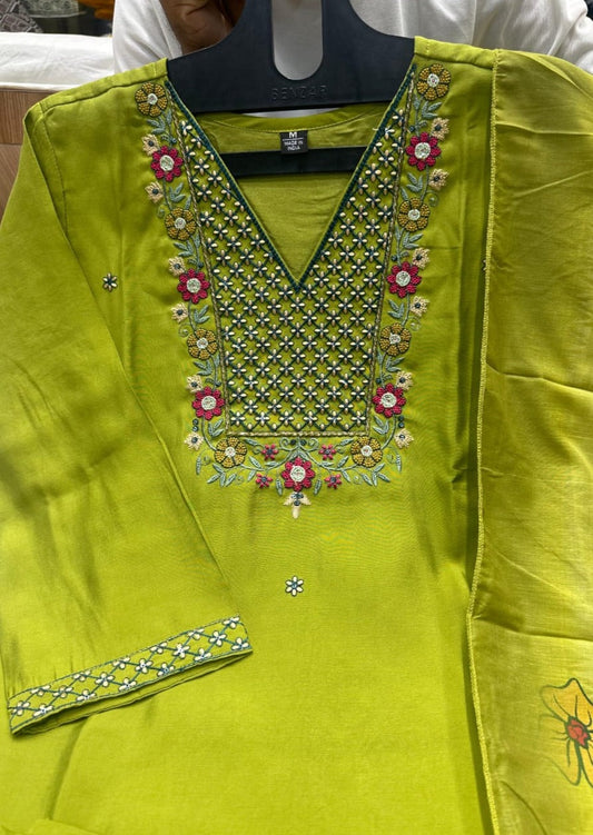 Cold Street Silk Kurti Set