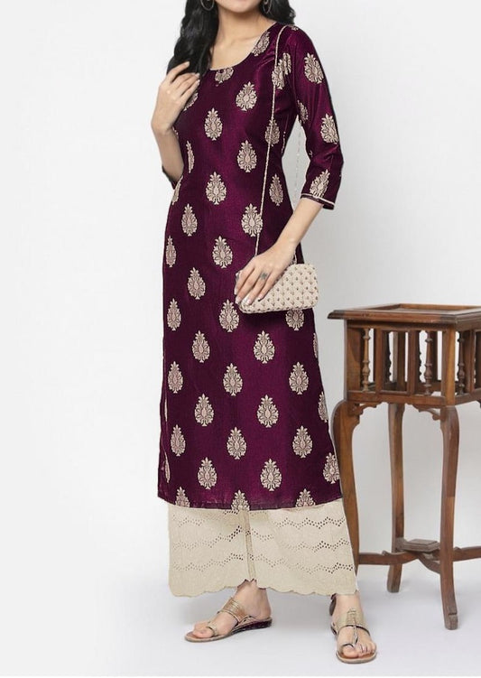 Celestial Shadow One Piece Rayon Kurti