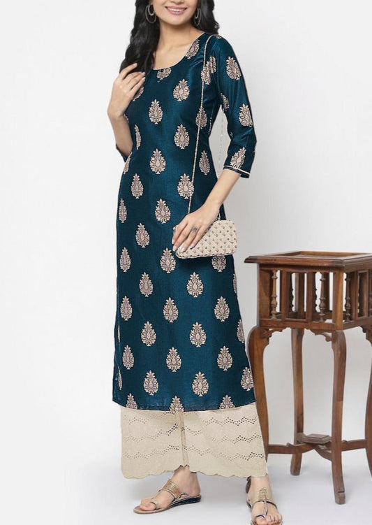 Celestial Shadow One Piece Rayon Kurti