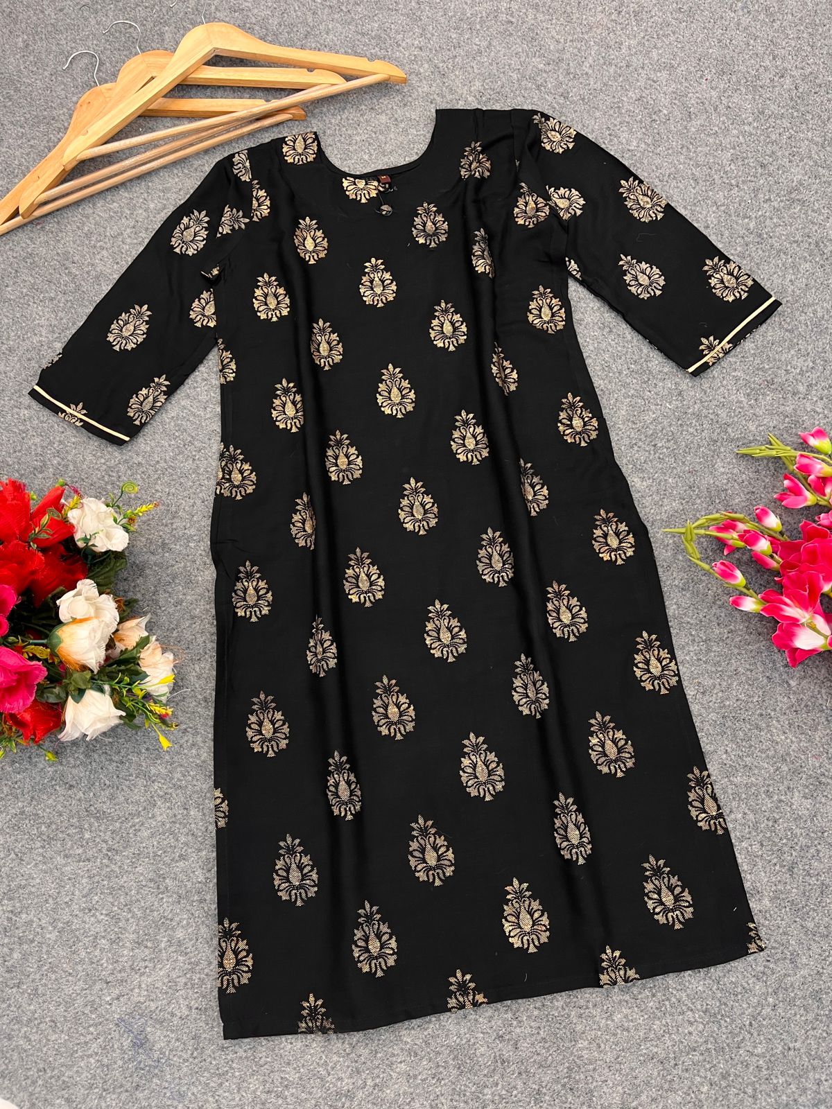 Celestial Shadow One Piece Rayon Kurti