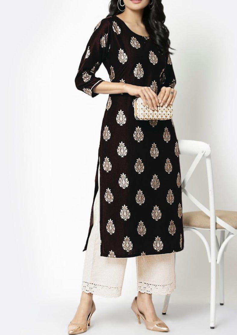 Celestial Shadow One Piece Rayon Kurti