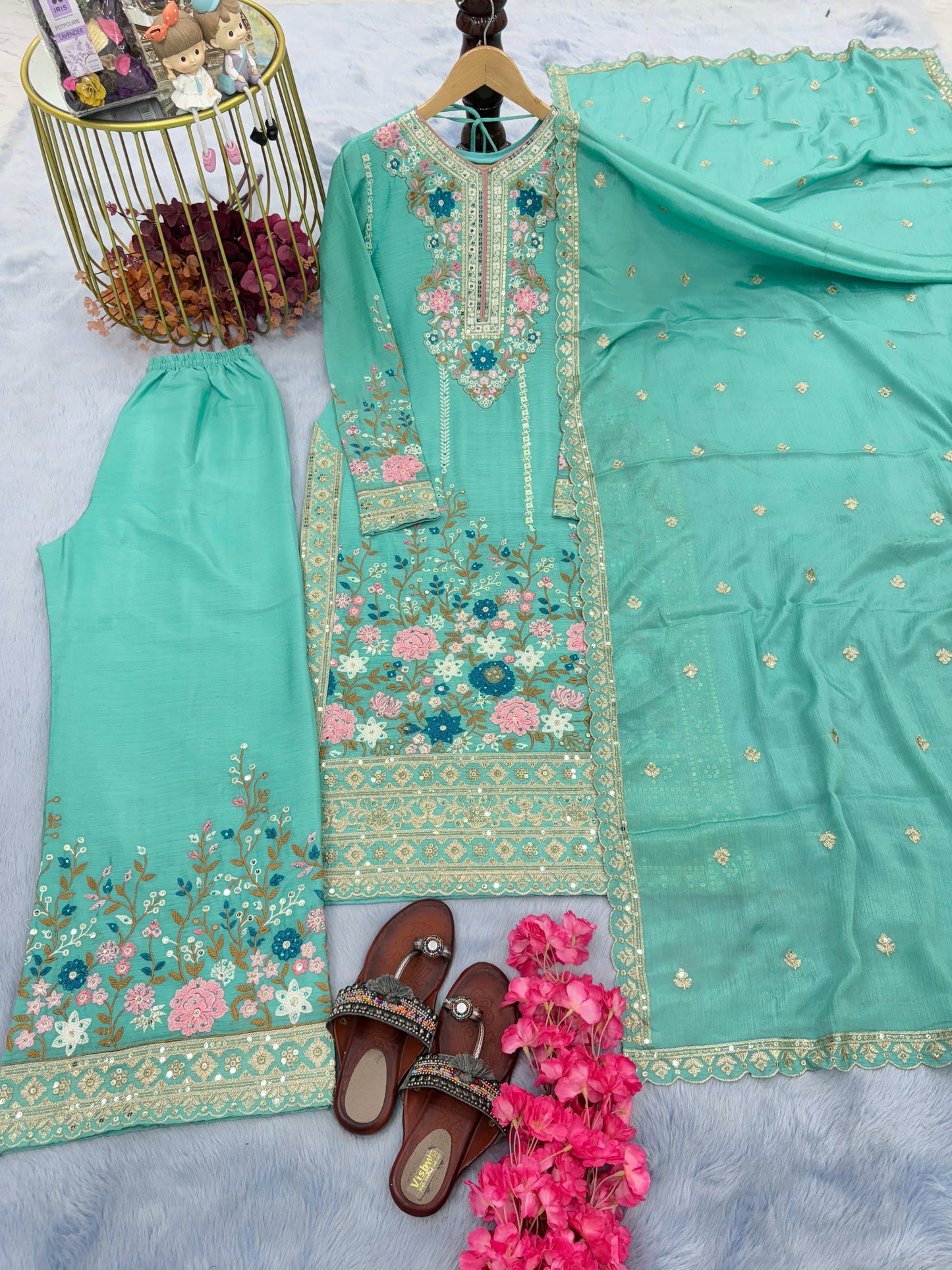 Cosmic Fashion Silk Kurti Set