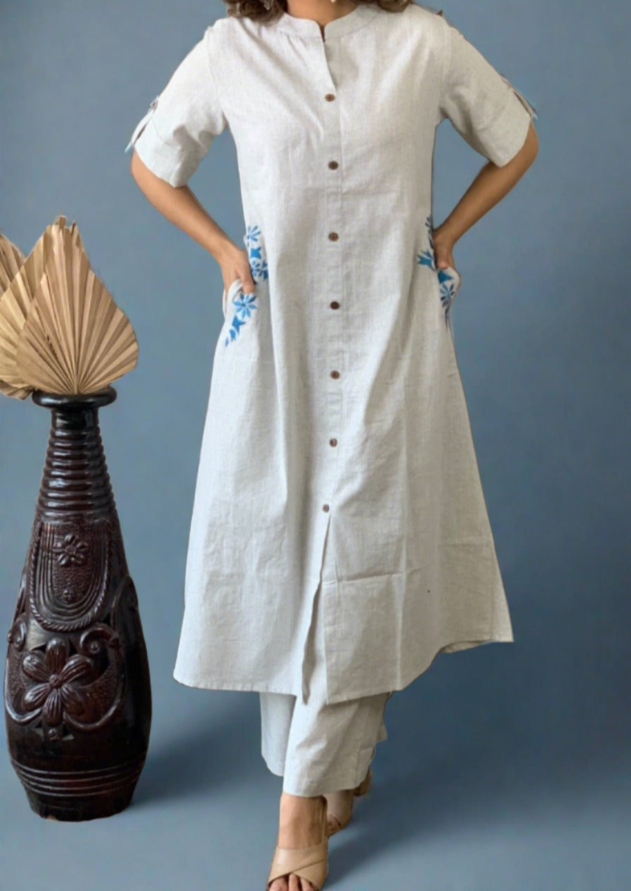 Little Bit Closer Cotton Kurti Set