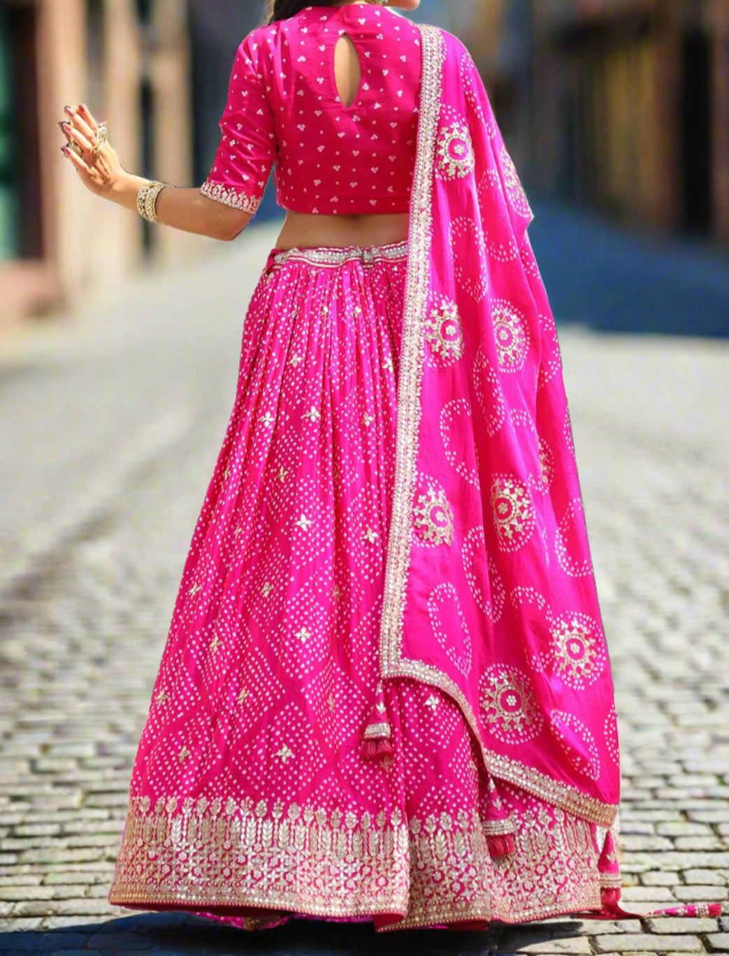 Sunny Hunny Muslin Silk lehenga