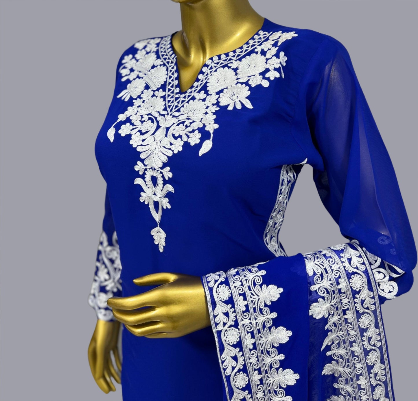 To Be Perfectionist Georgette Kurti Set