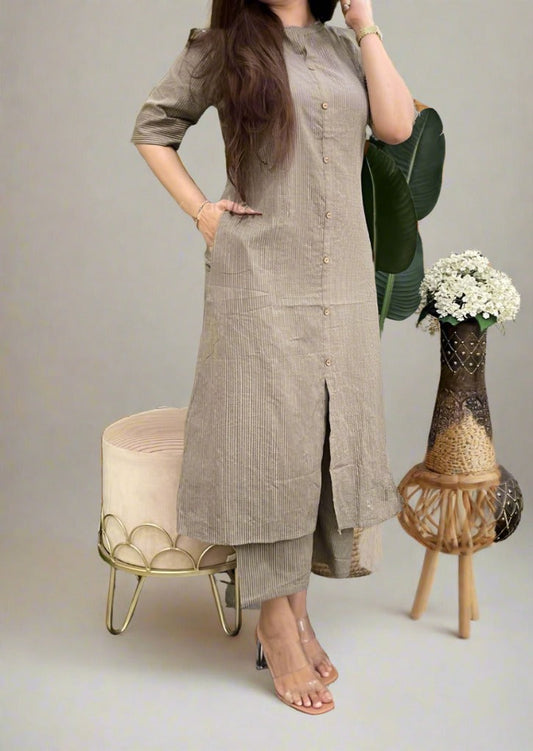 Promising Moon night Cotton Kurti Set