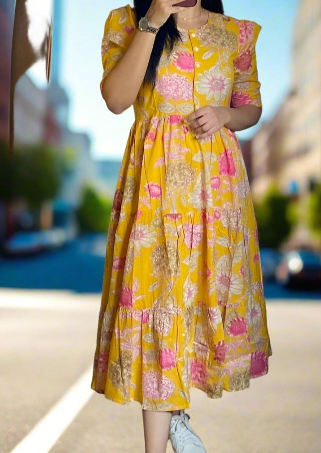 Free To Love Cotton Midi Dress