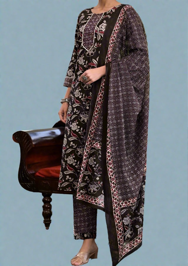 Each Other Story Cotton Kurti Set