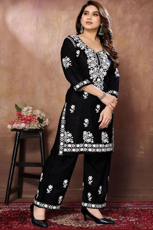 Need To Rhyme- Chikankari Kurti Set