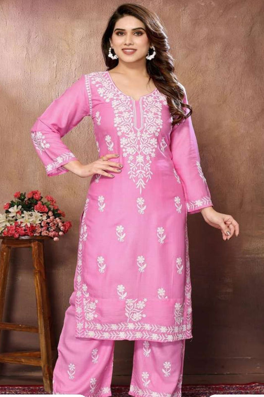 Need To Rhyme- Chikankari Kurti Set