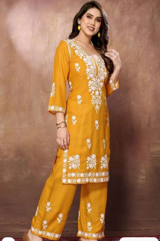 Need To Rhyme- Chikankari Kurti Set