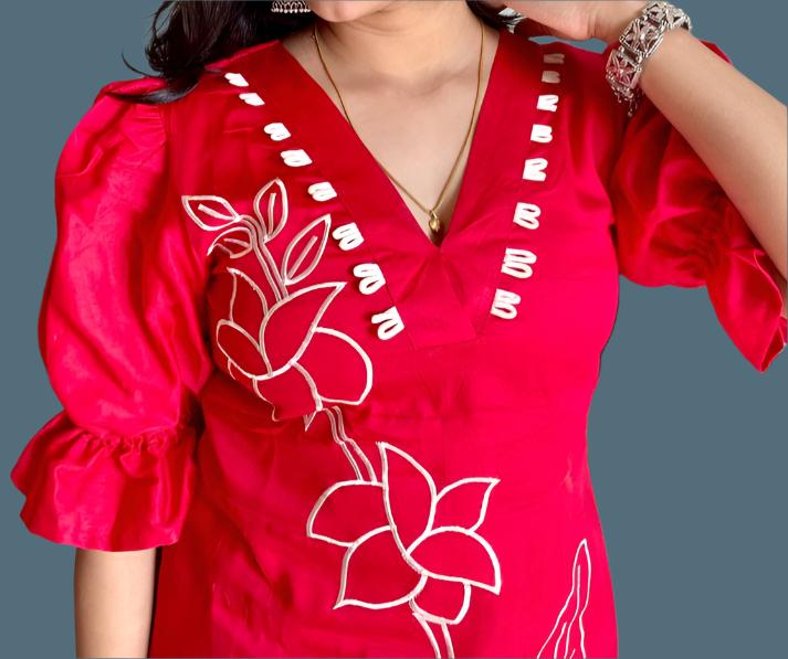 Knocking Of October Cotton Kurti Set